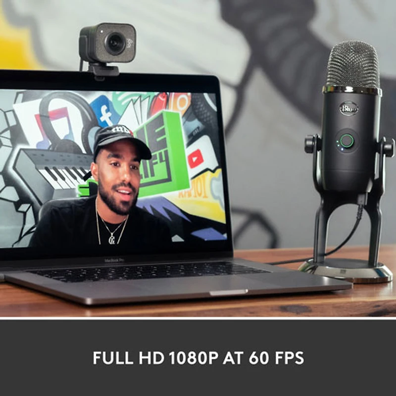 Logitech StreamCam Plus Full HD 1080p Webcam - Graphite