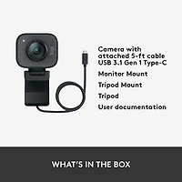 Logitech StreamCam Plus Full HD 1080p Webcam - Graphite