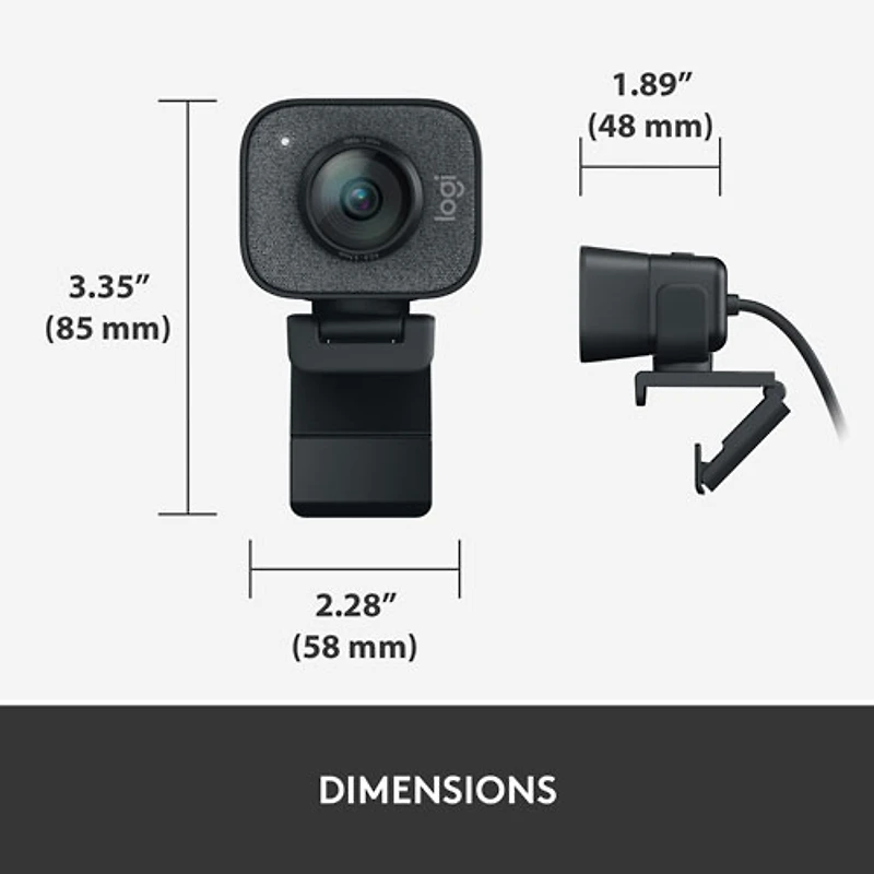 Logitech StreamCam Plus Full HD 1080p Webcam - Graphite
