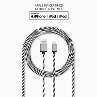 LBT 3m (10 ft.) Lightning to USB-C Cable - Black/White