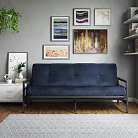 Futon contemporain Rio de DHP - Bleu