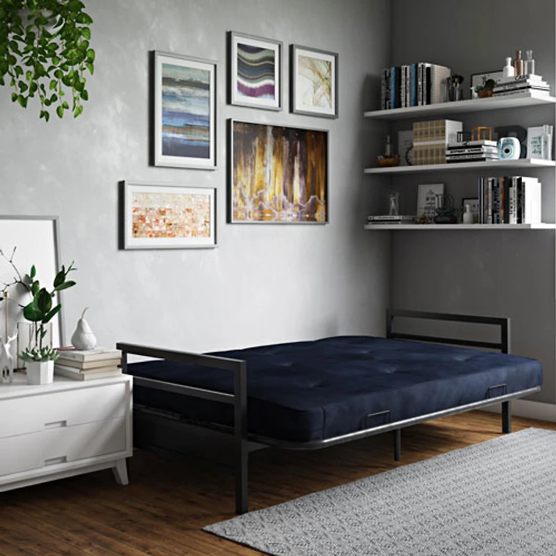 Futon contemporain Rio de DHP - Bleu