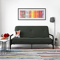 DHP Mali Contemporary Polyester Futon - Grey