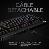 Logitech G Pro Backlit Mechanical GX Blue Clicky Gaming Keyboard