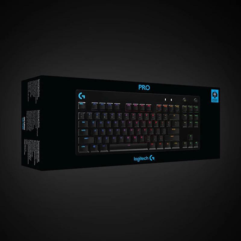 Logitech G Pro Backlit Mechanical GX Blue Clicky Gaming Keyboard