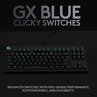 Logitech G Pro Backlit Mechanical GX Blue Clicky Gaming Keyboard