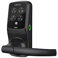 Serrure intelligente à verrou/lecteur d'empreintes Bluetooth Secure Plus de Lockly - Noir mat