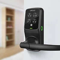 Serrure intelligente à verrou/lecteur d'empreintes Bluetooth Secure Plus de Lockly - Noir mat