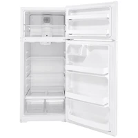 GE 28" 17.5 Cu. Ft. Top Freezer Refrigerator (GTE18DTNRWW) - White