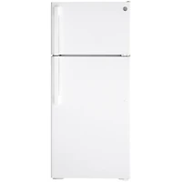 GE 28" 16.6 Cu. Ft. Top Freezer Refrigerator (GTE17DTNRWW) - White