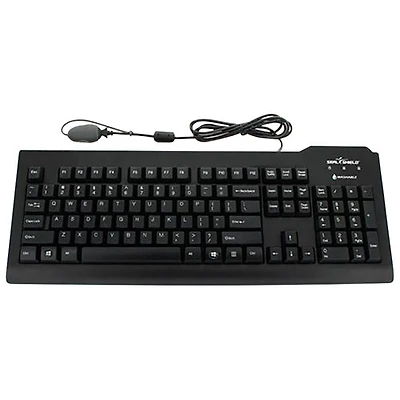 Clavier rétroéclairé étanche pleine grandeur avec fil Clean Glow de Seal Shield - Anglais