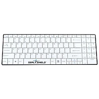 Seal Shield CleanWipe Bluetooth Full Size Waterproof Keyboard - White - English