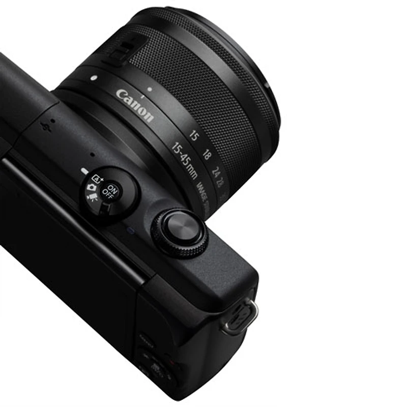 Appareil photo sans miroir EOS M200 de Canon avec objectif 15-45 mm IS STM