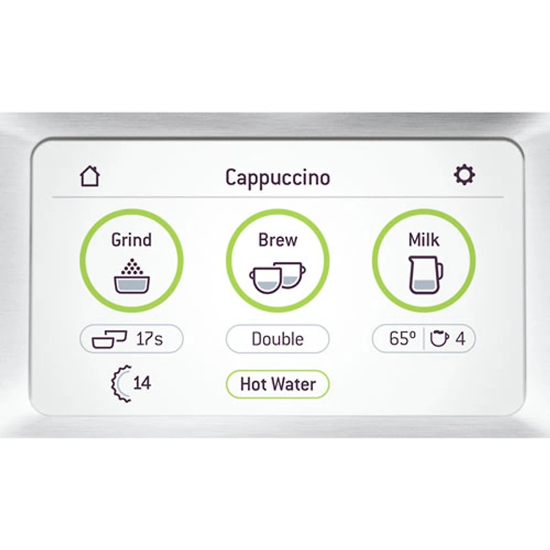 Machine expresso automatique Barista Touch moussoir à lait et moulin à café Breville - Truffe noire