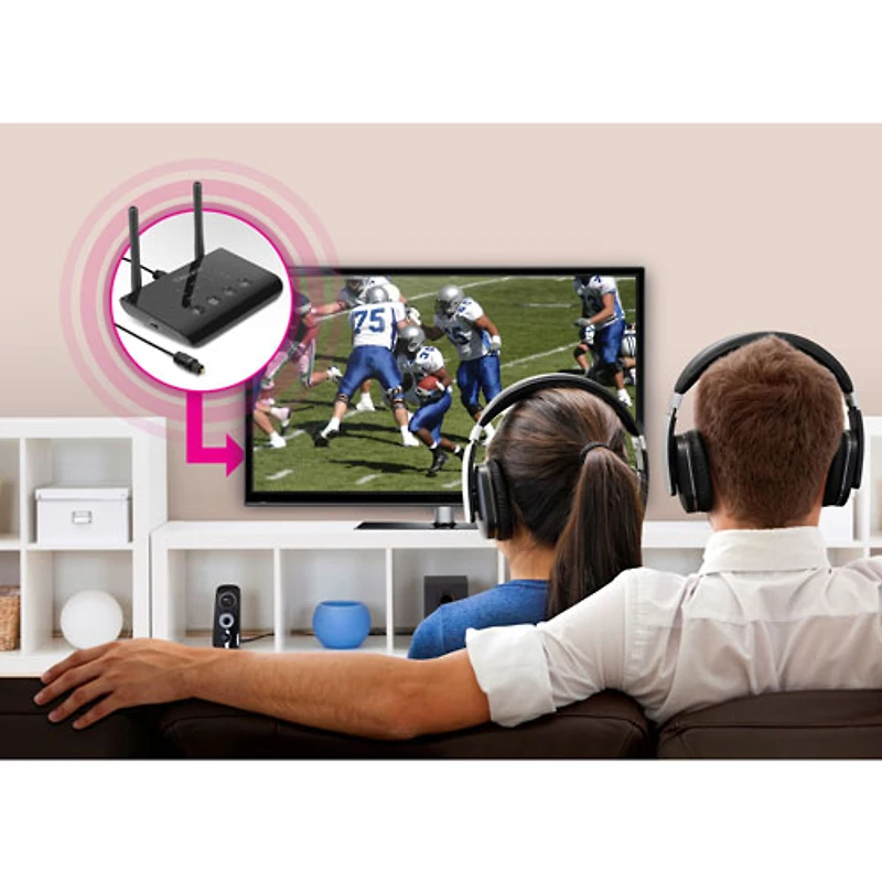 Aluratek Universal Bluetooth Optical Audio Receiver & Transmitter (ABCD54F)