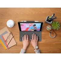 Logitech Slim Folio Keyboard Case for iPad (9th/8th/7th Gen) - Black