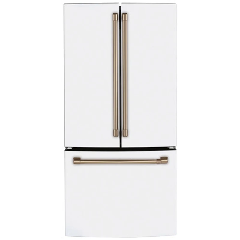 Café 33" 18.6 Cu. Ft. French Door Refrigerator with Water Dispenser (CWE19SP4NW2) - Matte White