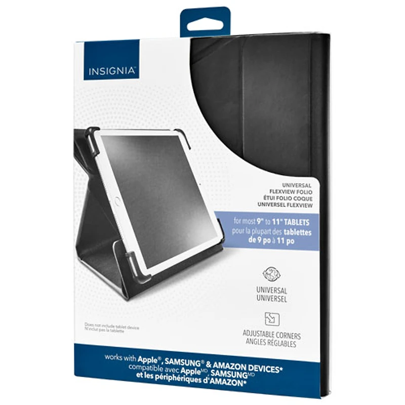 tui folio universel FlewView de po d'Insignia - Noir