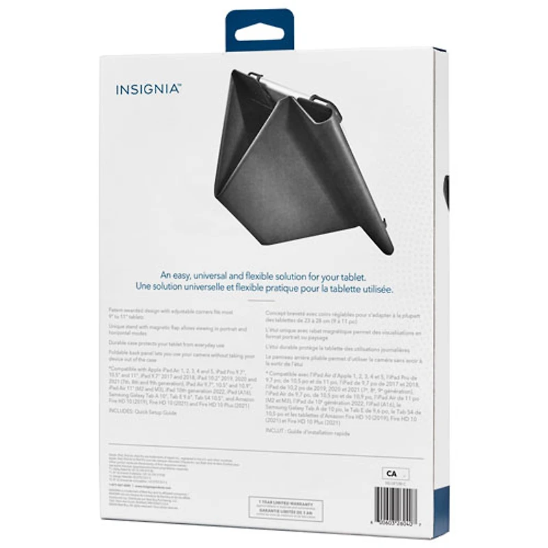 tui folio universel FlewView de po d'Insignia - Noir