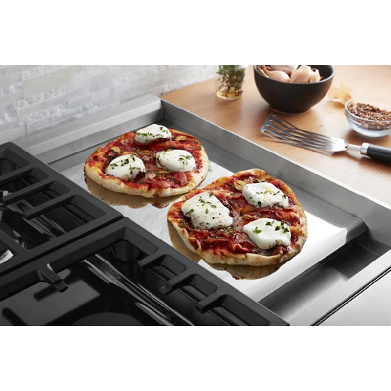 Kitchenaid Commercial Style 48" Gas Cooktop (KCGC558JSS) - Stainless Steel