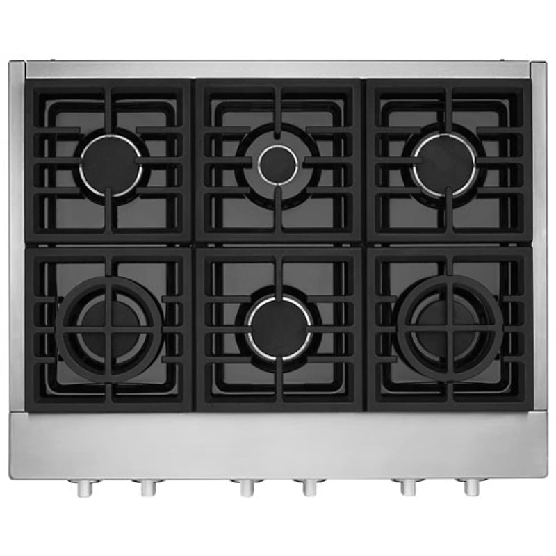 Surface de cuisson au gaz de style commercial 36 po de KitchenAid (KCGC506JSS) - Acier inoxydable