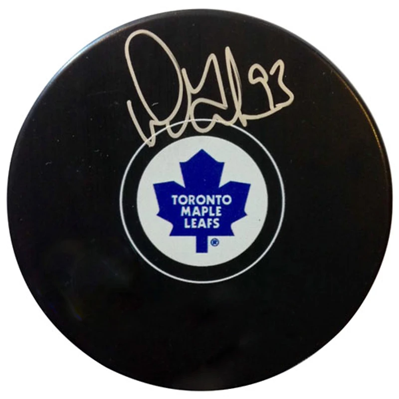 Frameworth - Maple Leafs de Toronto Rondelle de hockey signée par Doug Gilmour