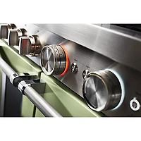 KitchenAid 48" 6.3 Cu. Ft. True Convection Double Oven 6-Burner Dual Fuel Range (KFDC558JAV) -Avocado