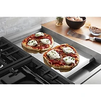 KitchenAid 48" 6.3 Cu. Ft. True Convection Double Oven 6-Burner Dual Fuel Range (KFDC558JAV) -Avocado