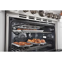 KitchenAid 36" 5.1 Cu. Ft. True Convection 6-Burner Dual Fuel Range (KFDC506JYP) -Yellow Pepper
