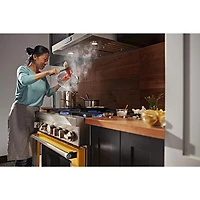 KitchenAid 36" 5.1 Cu. Ft. True Convection 6-Burner Dual Fuel Range (KFDC506JYP) -Yellow Pepper