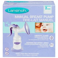 Lansinoh Manual Single Breast Pump with Accessories