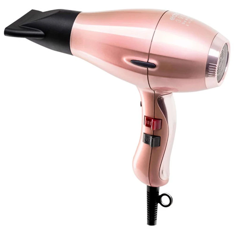Elchim 3900 Ionic Ceramic Infrared Professional Hair Dryer 2000W AC Motor with Concentrator - Pink