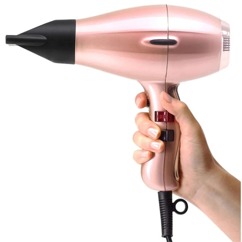 Elchim 3900 Ionic Ceramic Infrared Professional Hair Dryer 2000W AC Motor with Concentrator - Pink