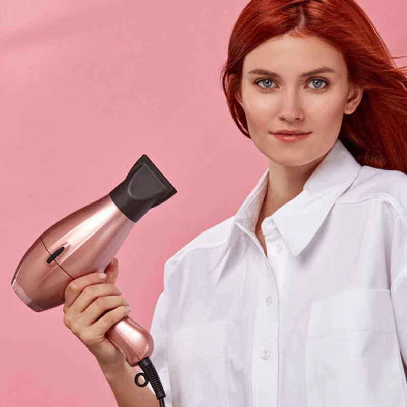 Elchim 3900 Ionic Ceramic Infrared Professional Hair Dryer 2000W AC Motor with Concentrator - Pink