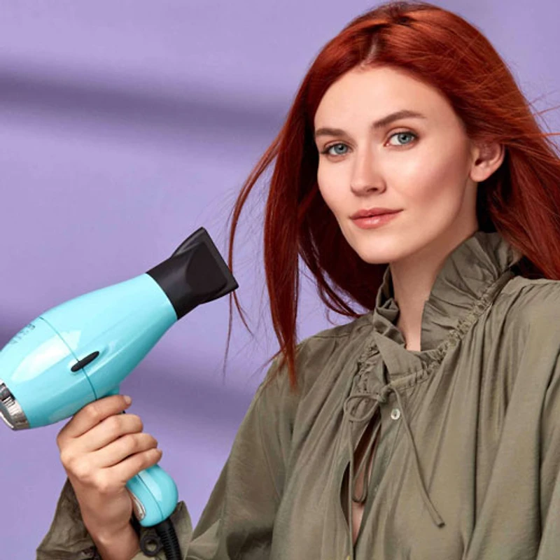 Elchim 3900 Ionic Ceramic Infrared Professional Hair Dryer 2000W AC Motor with Concentrator - Blue