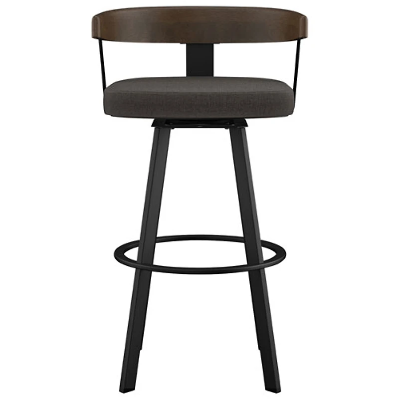 Lars Contemporary Counter Height Barstool - Grey/Black/Brown