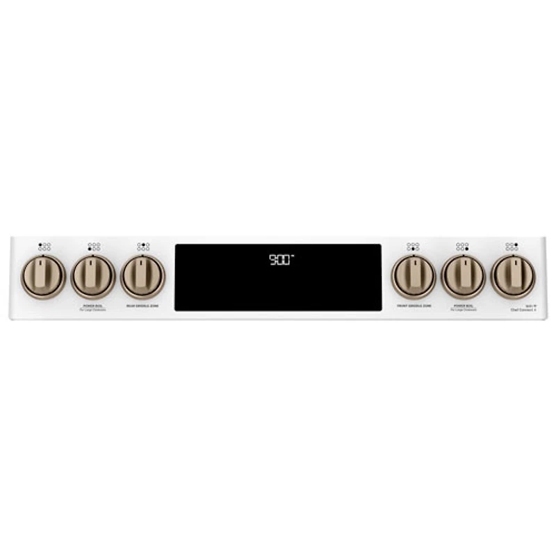 Café 30" 5.7 Cu. Ft. True Convection 6-Burner Slide-In Gas Range (CC2S900P4MW2) - Matte White