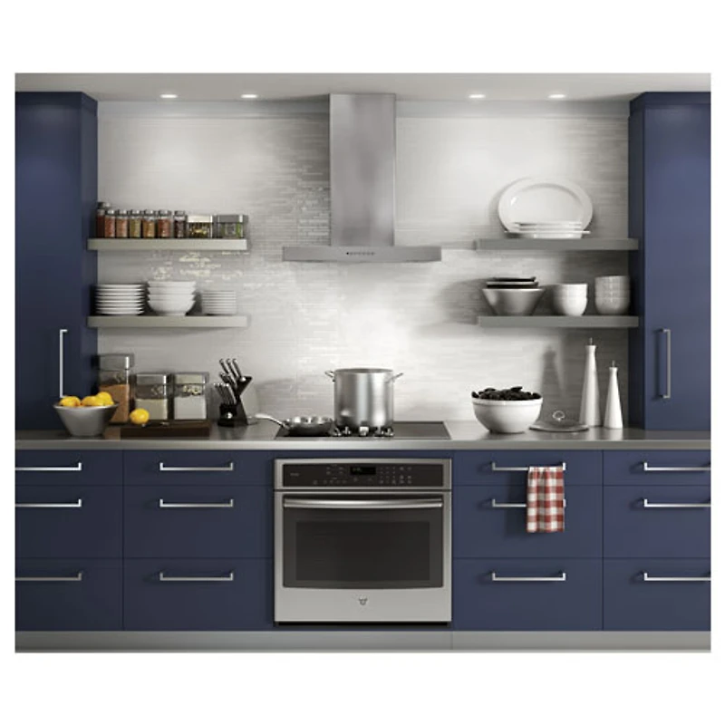Hotte murale de luxe de 30 po de GE (UVW8301SLSS) - Acier inoxydable