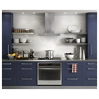 Hotte murale de luxe de 30 po de GE (UVW8301SLSS) - Acier inoxydable