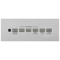Hotte murale de luxe de 30 po de GE (UVW8301SLSS) - Acier inoxydable