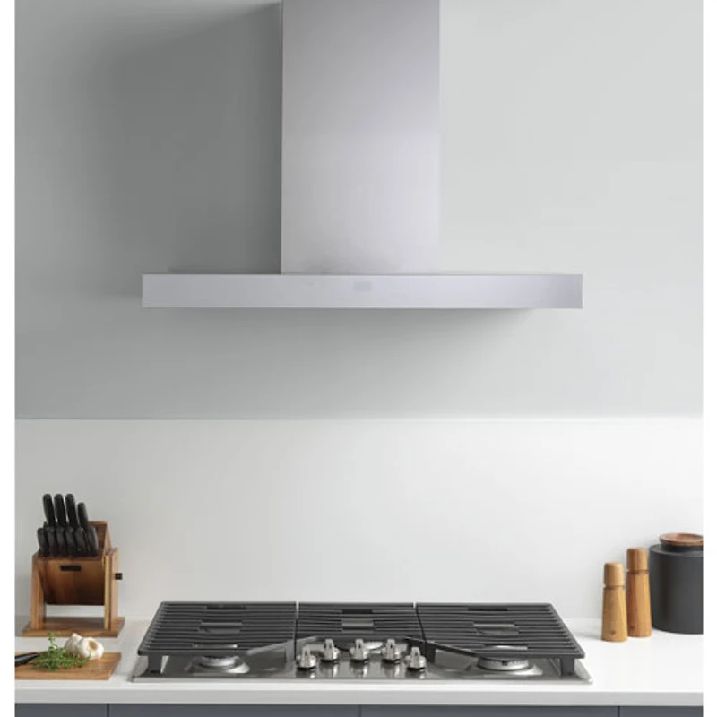 GE Smart Designer 36" Wall Mount Range Hood (UVW9361SLSS) - Stainless Steel