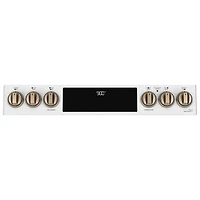 Cuisinière encastrable induct. convec. 5 éléments four autonettoyant 30 po Café (CCHS900P4MW2) -Blc