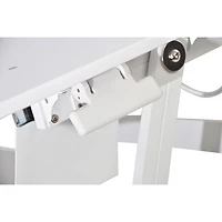 Surélévateur bureau de luxe avec plateau de clavier pour travailler debout DADR de Rocelco - Blanc