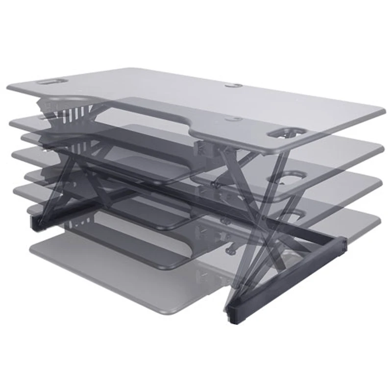 Surélévateur de bureau avec plateau pour clavier pour travailler debout DADR- de Rocelco
