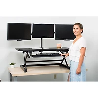 Surélévateur de bureau avec plateau pour clavier pour travailler debout DADR- de Rocelco
