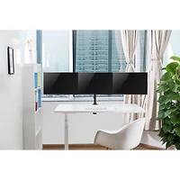 Support de bureau pour trois moniteurs DM3 de Rocelco - Noir