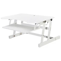 Surélévateur de bureau avec plateau pour clavier pour travailler debout EADR de Rocelco