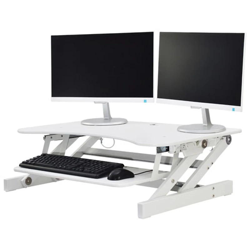 Surélévateur de bureau avec plateau pour clavier pour travailler debout EADR de Rocelco