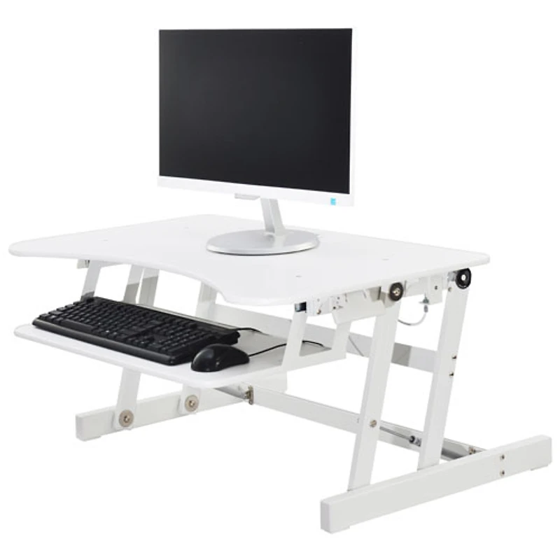 Surélévateur de bureau avec plateau pour clavier pour travailler debout EADR de Rocelco