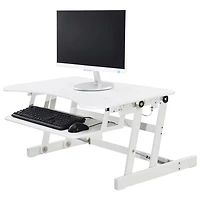 Surélévateur de bureau avec plateau pour clavier pour travailler debout EADR de Rocelco